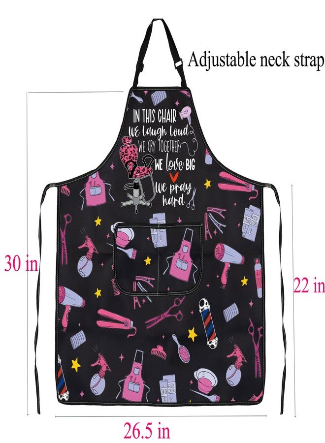 BNQL Hair Stylist Apron with Pockets Hairdresser Gifts Hair Stylist Gifts Cosmetologists Gifts Beauty Salon Aprons Barber Apron - Image 2