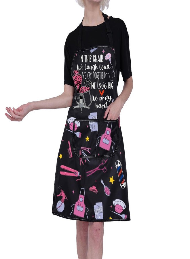 BNQL Hair Stylist Apron with Pockets Hairdresser Gifts Hair Stylist Gifts Cosmetologists Gifts Beauty Salon Aprons Barber Apron - Image 5