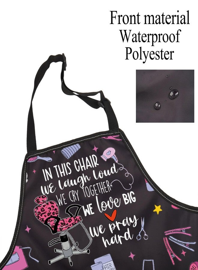 BNQL Hair Stylist Apron with Pockets Hairdresser Gifts Hair Stylist Gifts Cosmetologists Gifts Beauty Salon Aprons Barber Apron - Image 3