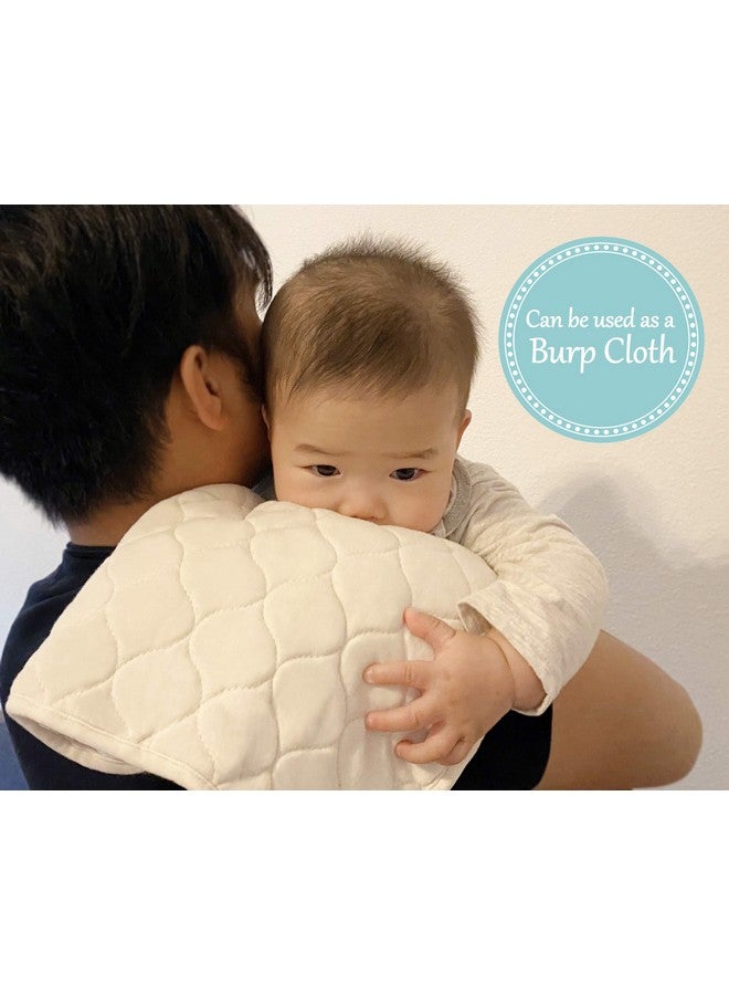 TL Care 2 Pack Waterproof Quilted Playard Changing Table Protector Pads Made with Organic Cotton Top Layer, 23" x 12" - Image 5