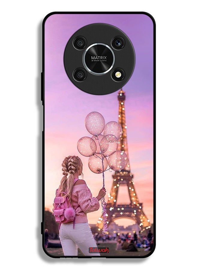 Tolwak Honor X30 5G Protective Case Cover Girl Holding Balloons - Image 2