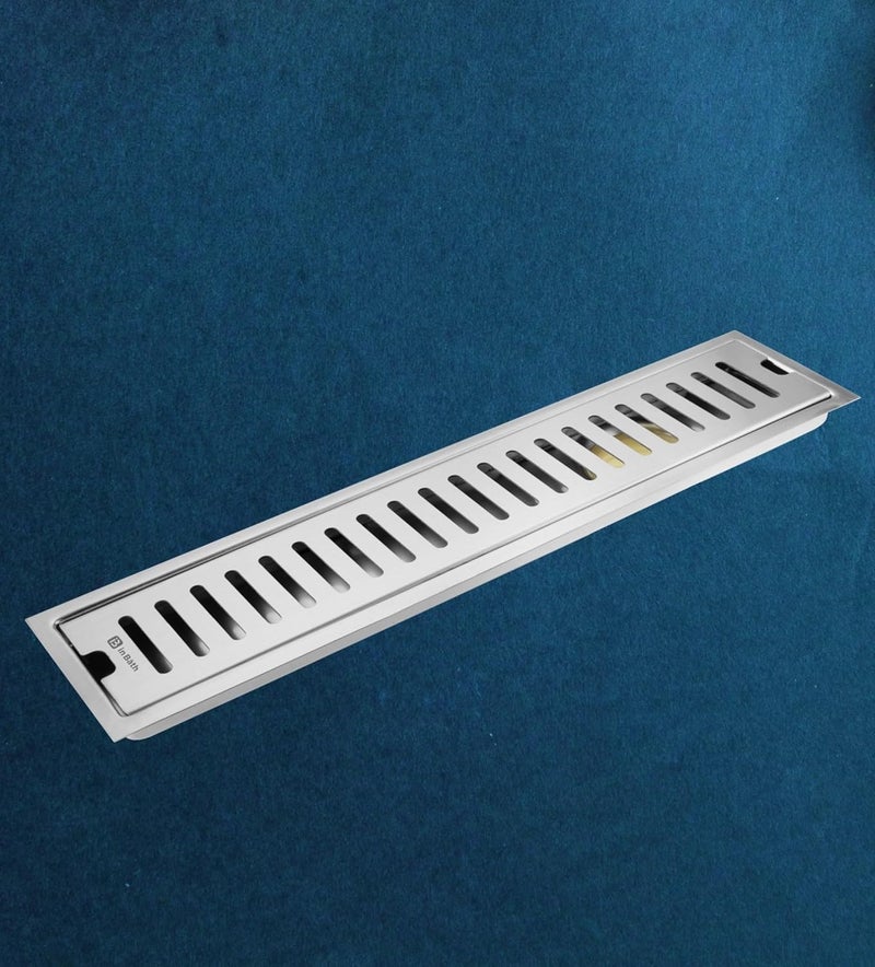 InBāth InBath Classic Shower Drain Channel With Collar 12x4 Inches Shower Drainer Floor drainStainless Steel 304 Grade Side Hole Type - Image 5