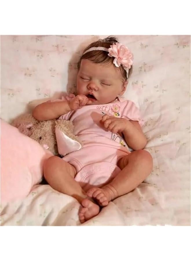 Baby Dolls Full Body Vinyl Doll Girls 18 Inch Realistic Reborn Doll Newborn Babies Toy for Kids Age 3+ - Image 3