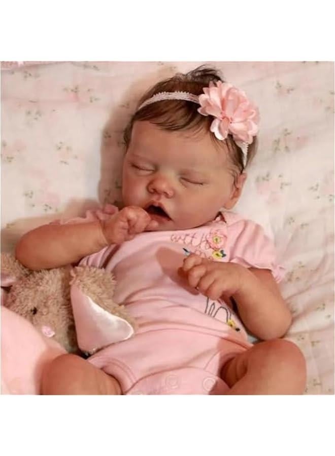 Baby Dolls Full Body Vinyl Doll Girls 18 Inch Realistic Reborn Doll Newborn Babies Toy for Kids Age 3+ - Image 1