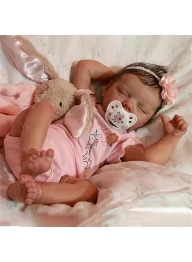 Baby Dolls Full Body Vinyl Doll Girls 18 Inch Realistic Reborn Doll Newborn Babies Toy for Kids Age 3+ - Image 4