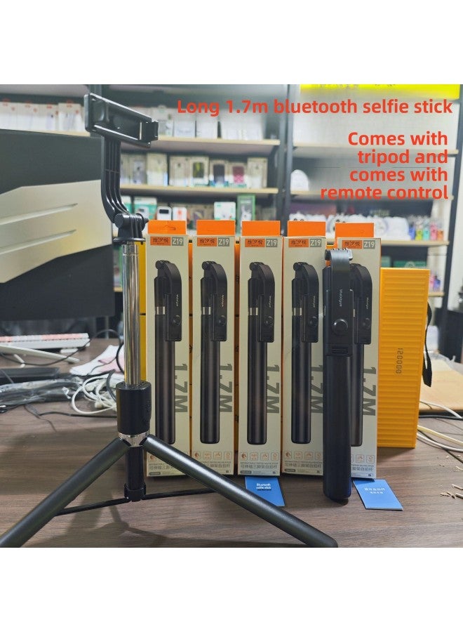 1.7 M Anti-shake Selfie Stick Travel Portable Mobile Phone Selfie Camera Artifact Mini 360 Rotating Floor Tripod-Color:1.7m -z19 Selfie Stick  - Image 5