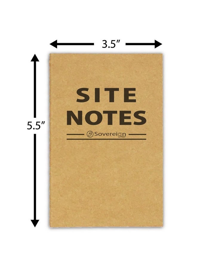 Sovereign-Gear Field Notes Notebooks 5 Pack | Small Field Memo Book Notepad Refill for Refillable Leather Pocket Field Notes Cover, Leather Journal Wallet | Universal White Paper Stitched 3.5x5.5"  - Image 3