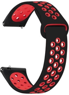 Huawei Watch GT2 46MM Compatible Soft Textured Nike Style Perforated Patterned Silicone Band Strap