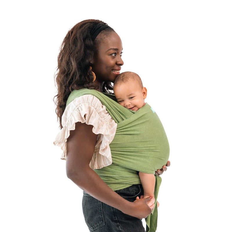 Moby Baby Wrap Carrier Element for Newborns to Toddlers 833lbs Infant Sling Carrier Ultra Lightweight  Hands Free Design Adjustable for All Body Types Kiwi - Image 5