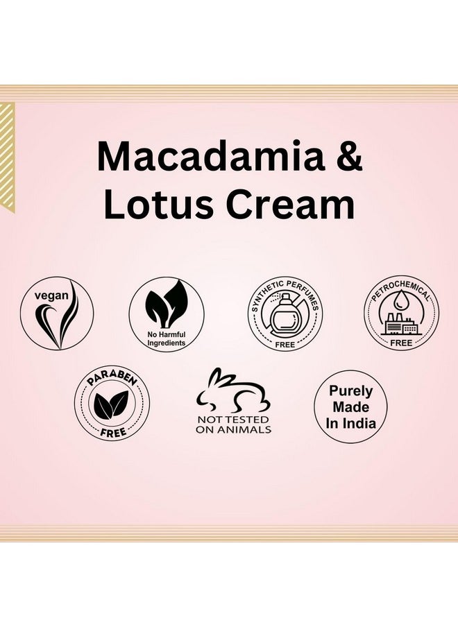 Aroma Treasures Macadamia & Lotus Cream (Anti Wrinkle) For Mature Skin - 50 Gm  - Image 5