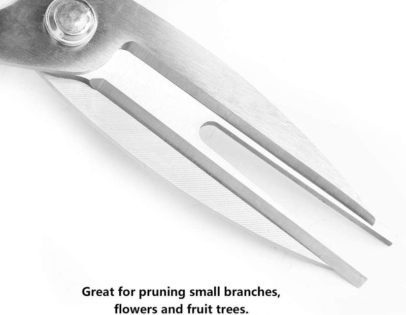 Pruning Shears, Stainless Steel Pruning Shears with Ergonomic Handle for Garden for Gardener - Image 2