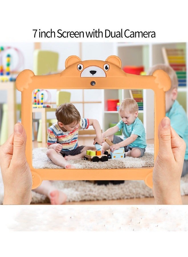 Smartbarry 7-inch WiFi HD Kids Tablet B88-Pro with Gifts-Orange - Image 1