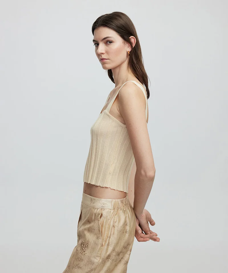 ابيكول Strappy Knit Top