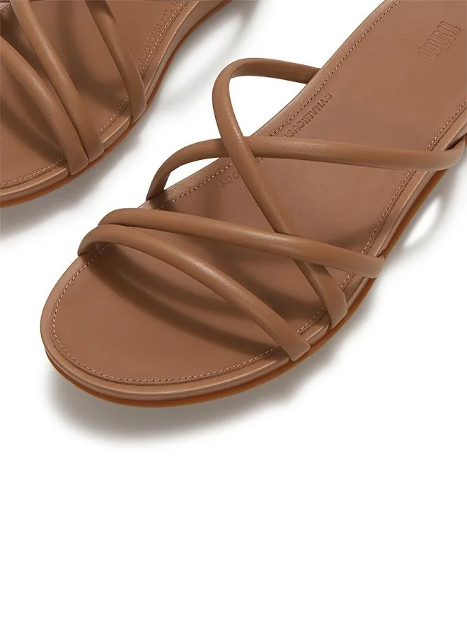 فيت فلوب GRACIE PRETTY STRAPPY SLIDE - LEATHER