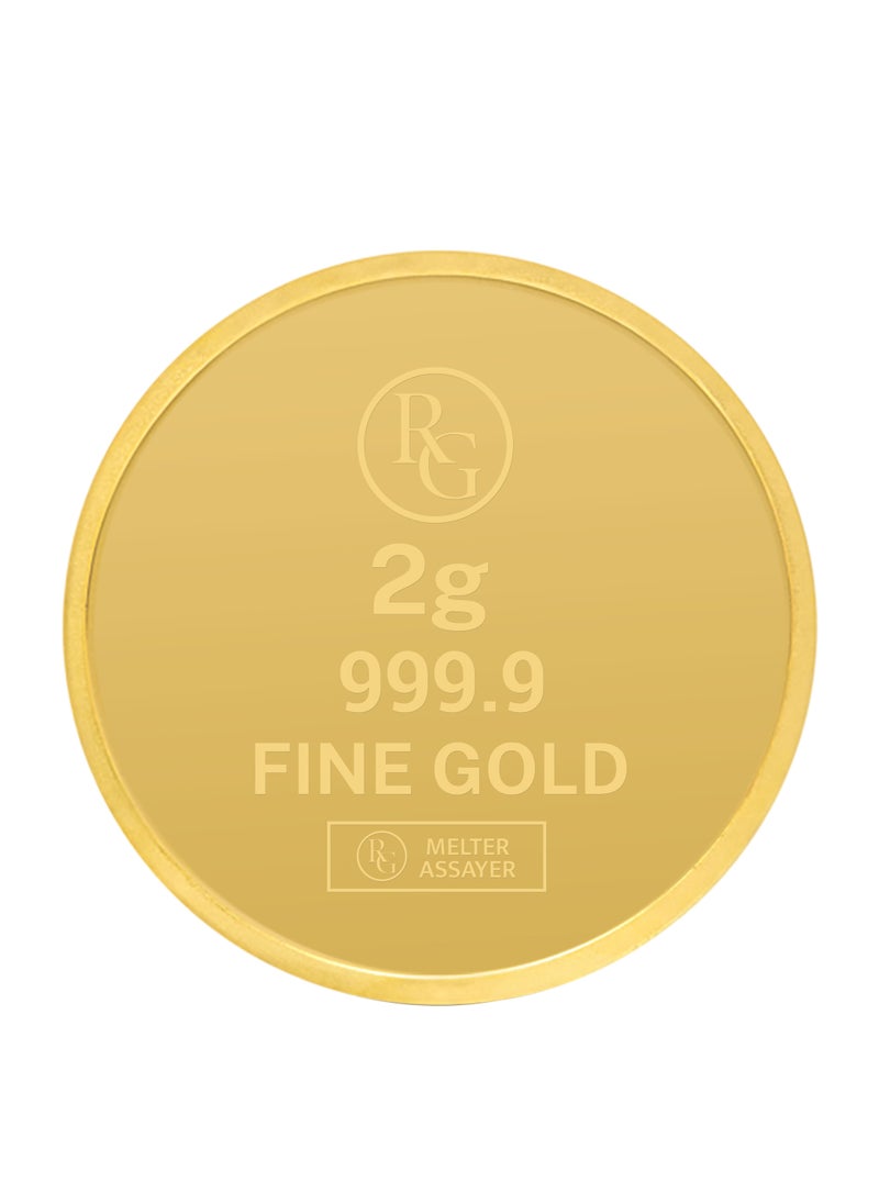 Rafmoh Bullion 2 Gram 24k Gold Coin with Rose Design - 2 Grams Gold Coin 24KT 999.9 Purity - pzsku/Z24A10A7600FEF05FD892Z/45/_/1721289781/35b10f16-9016-4f8c-9a7e-1130e37917ee