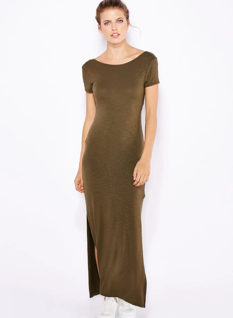 TOPSHOP Cut Out Maxi Dress