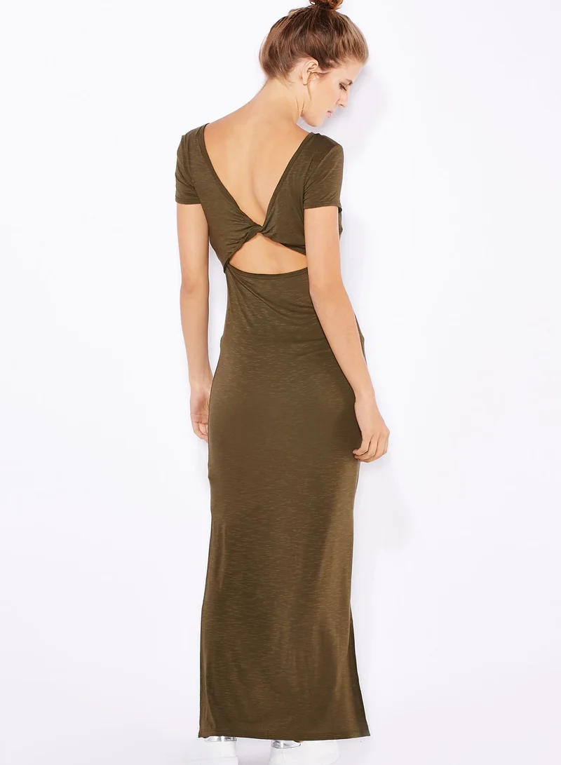 TOPSHOP Cut Out Maxi Dress