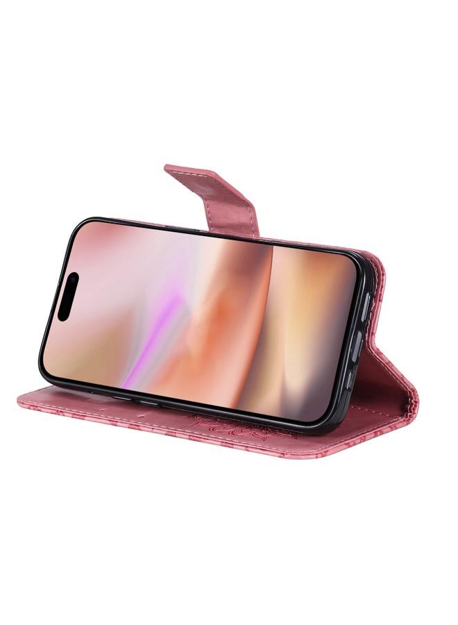 S-TOP Case For iPhone 16 Plus Embossed Sunflower Pattern Flip Leather Phone Case - Image 5