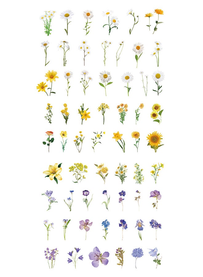 Depend Vintage Plants Stickers, PET Transparent Decoration Stickers for Scrapbook or Laptops, 3 Styles, 120pcs - Image 2