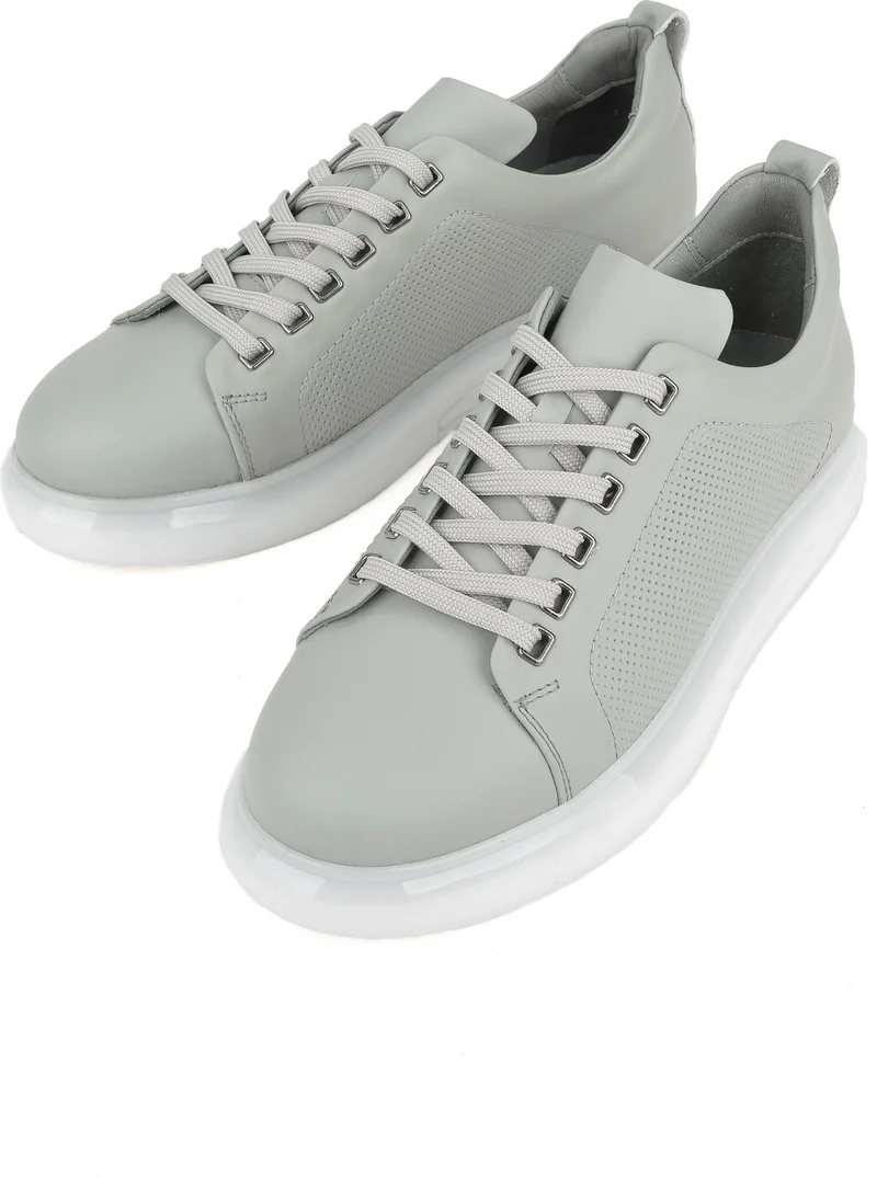 زيا Ziya, Men's Genuine Leather Sneaker 1411026Z865 Gray