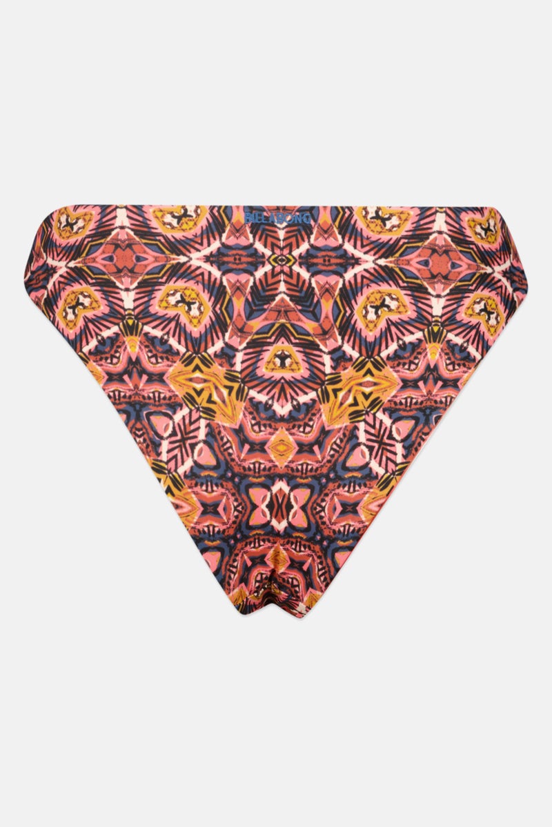 Billabong Women Allover Print Reversible Pull On Bikini Bottom, Multicolor - Image 3
