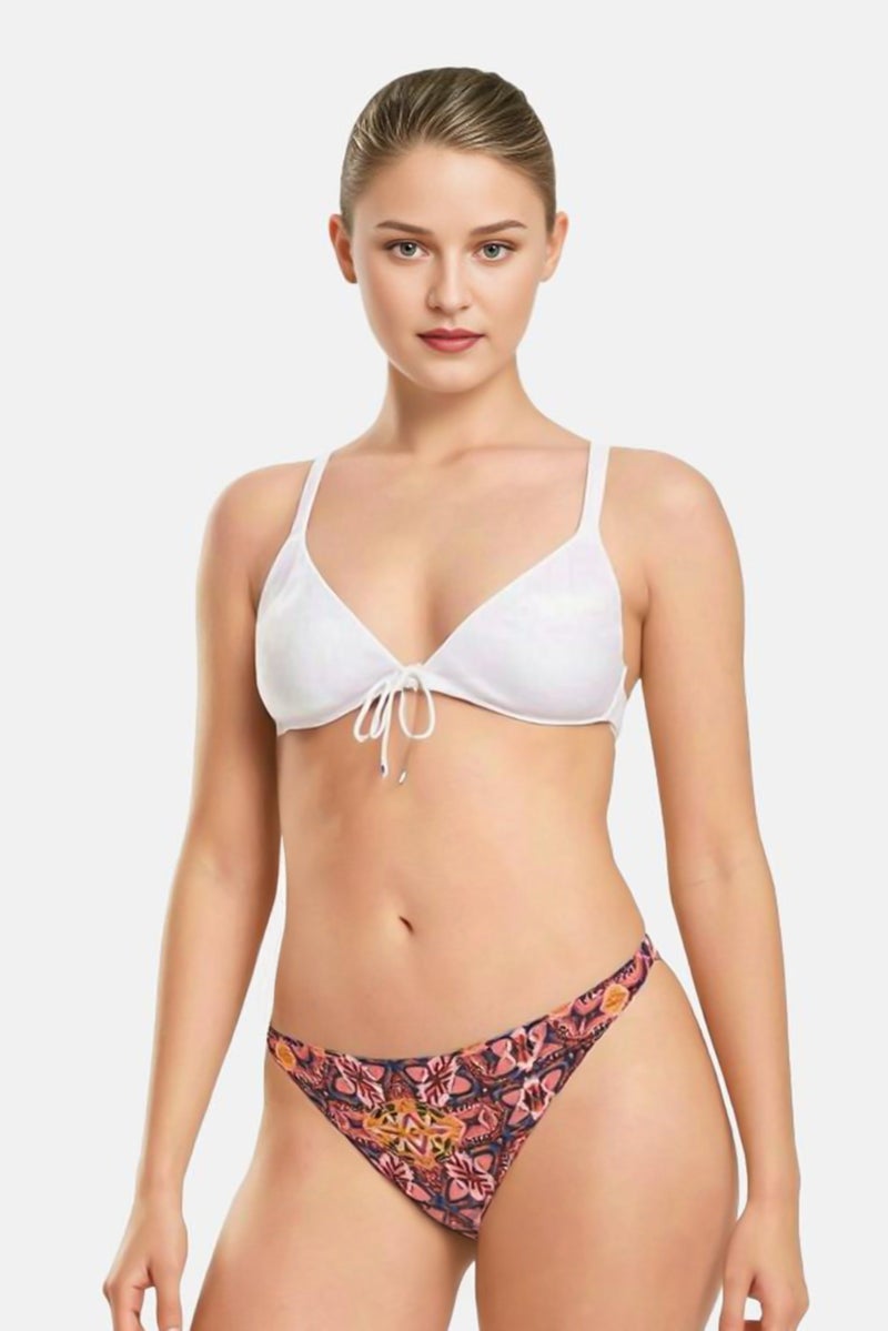 Billabong Women Allover Print Reversible Pull On Bikini Bottom, Multicolor - Image 1