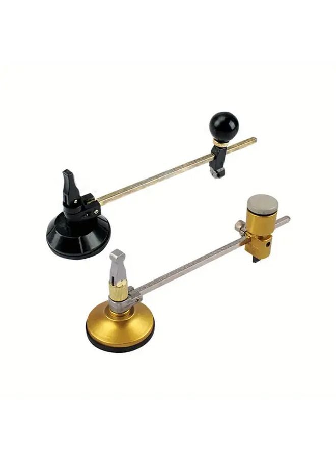 Black 15 75 Inch Adjustable Glass Cutter Compass with Suction Cup Professional Window Hole Opener - Image 3