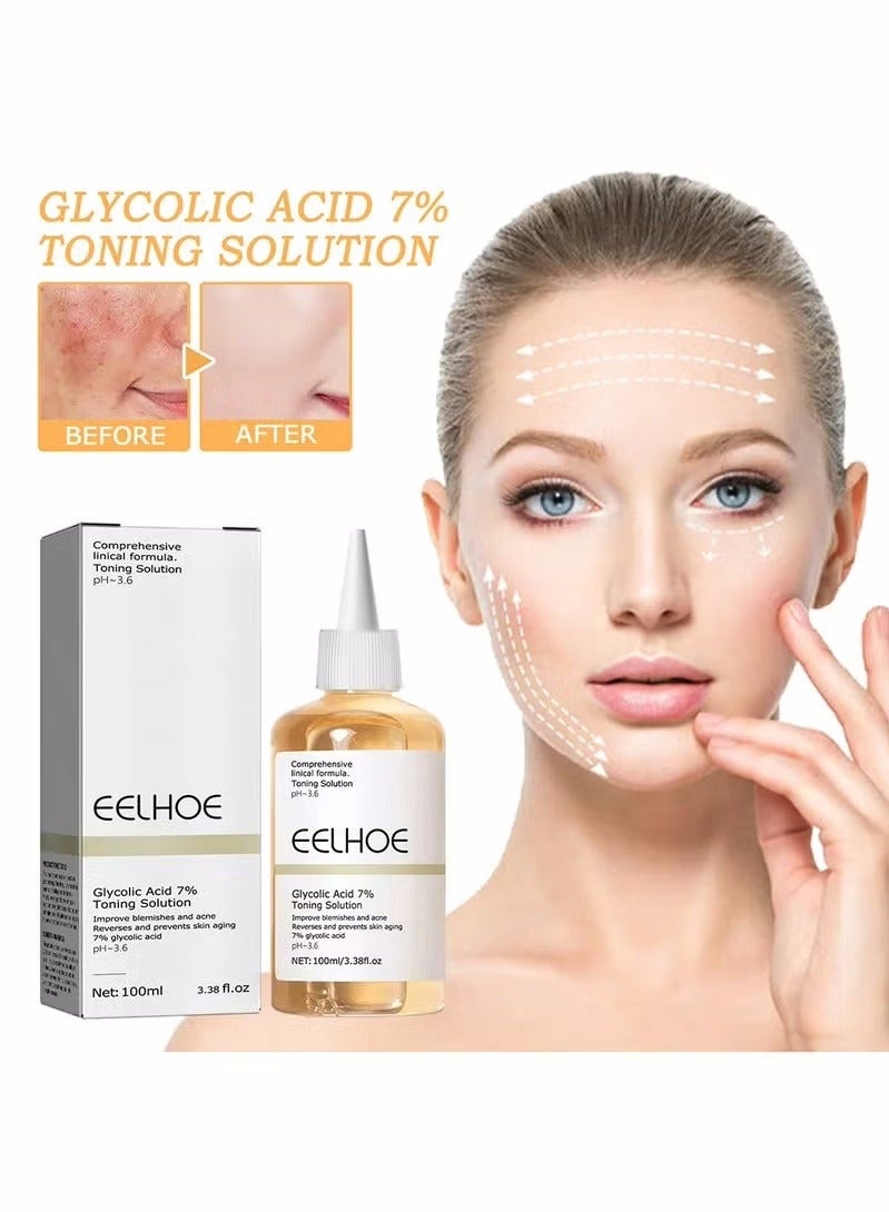 EELHOE Glycolic acid 7% Toner, A Facial Whitening Serum That Can Change Skin Tone And Exfoliate - Image 1