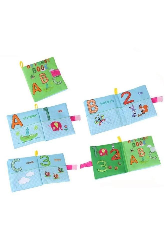 HALAMODO 4 قطع قماش ثلاثي الأبعاد كتب للأطفال ناعمة ملونة وممتعة تستخدم للتعليم المبكر والتنوير - Image 4