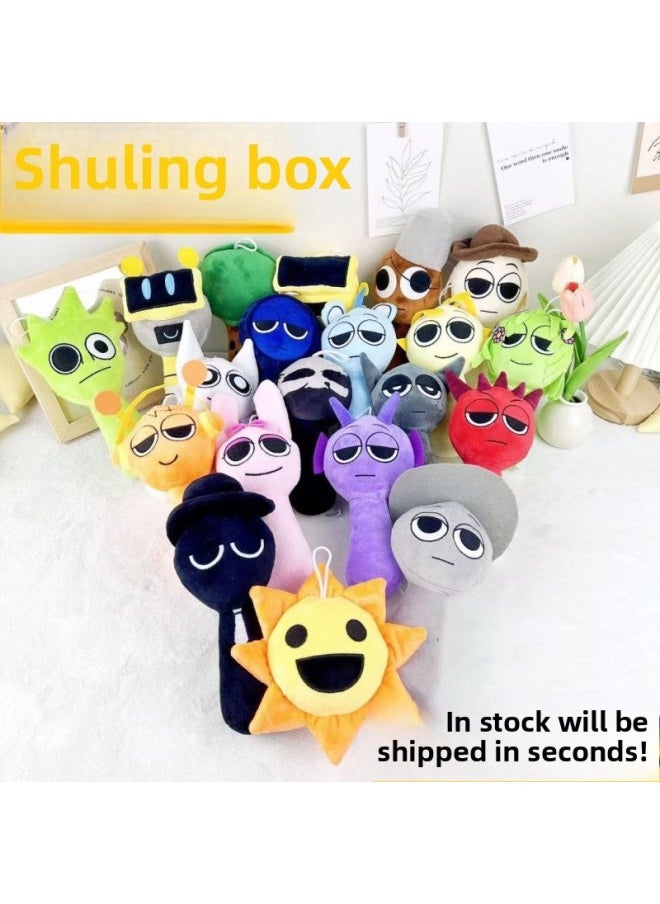 Generic - Explosions Rhythm Box Game Surrounding A Full Set Of Plush Toys Simon Gray Doll Male-Colour:Mysterious Blake [ready Stock And Shipped In Seconds]-High:20* 10cm - Image 1