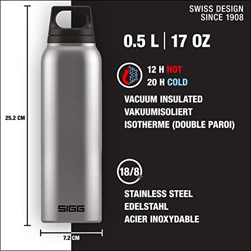 SIGG - Insulated Water Bottle - Thermo Flask Hot & Cold - Leakproof - BPA Free - 18/8 Stainless Steel - 17 Oz - Image 2