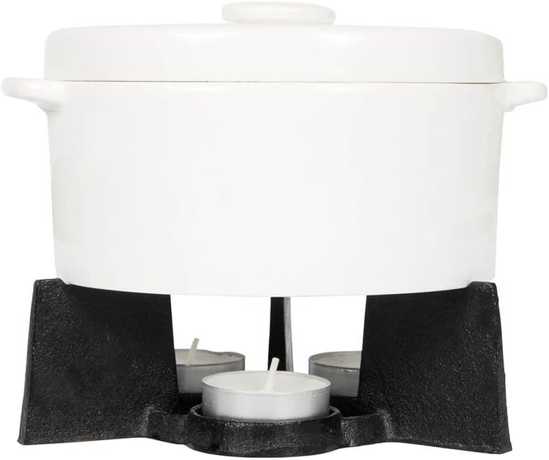 BOSKA Cheese Fondue Party Set - Fondue Pot Set Microwave Safe Ceramic Hot Pot Chocolate Fountain Snack - Small Kitchen Appliance - Image 3