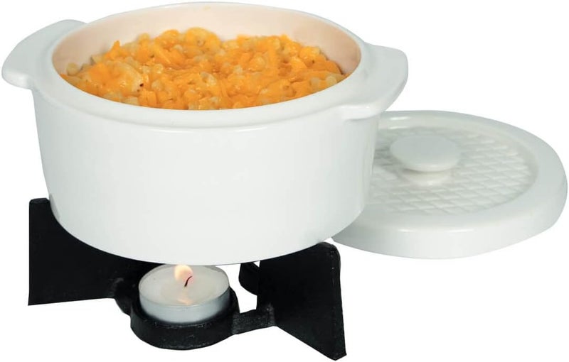 BOSKA Cheese Fondue Party Set - Fondue Pot Set Microwave Safe Ceramic Hot Pot Chocolate Fountain Snack - Small Kitchen Appliance - Image 1