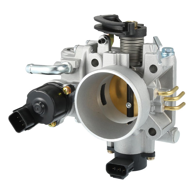 Hihaha NoMN128888 Throttle Body Assembly for Mitsubishi Lancer SOHC 20L 20022007  Throttle Body ActuatorDurable Aluminum Alloy  1Pcs Silver Tone