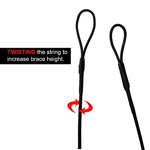SAS Southland Archery Supply B-55 Dacron Replacement Traditional Recurve Bow String - Made in USA (AMO 62 in (Actual 58 in), 16 Strands (Bows Upto 65 lbs)) - Image 5