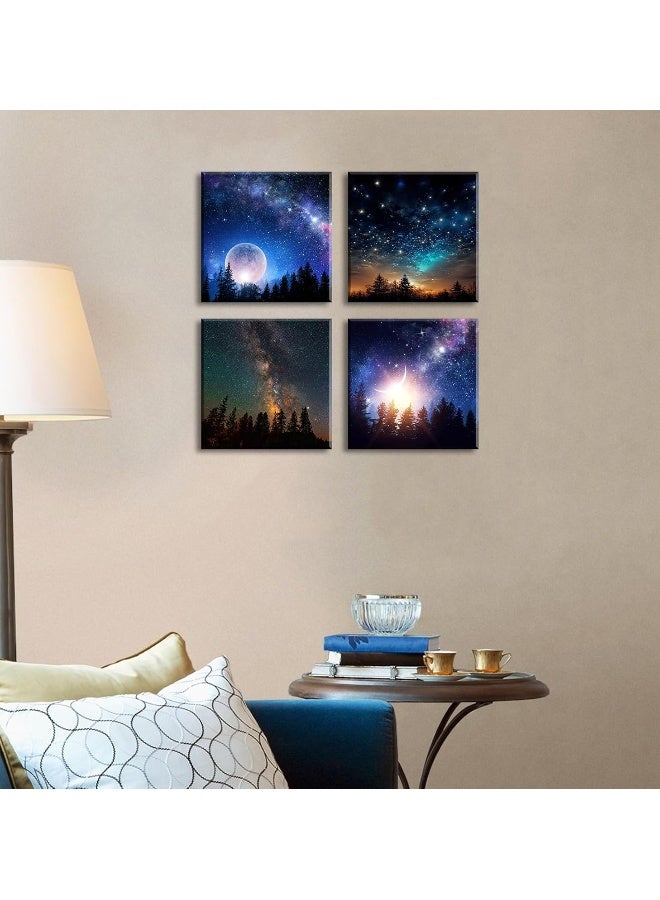 DJSYLIFE Galaxy Wall Decor for Boys Room Canvas Wall Art - Image 3