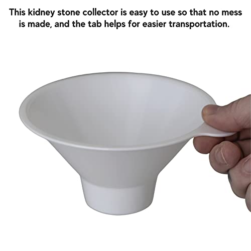 Vakly Calculi Strainer - Kidney Stone Collector Funnel with Mesh Screen Filters for Straining Urine and Pee for Analysis Testing (2 Pack) - Image 3