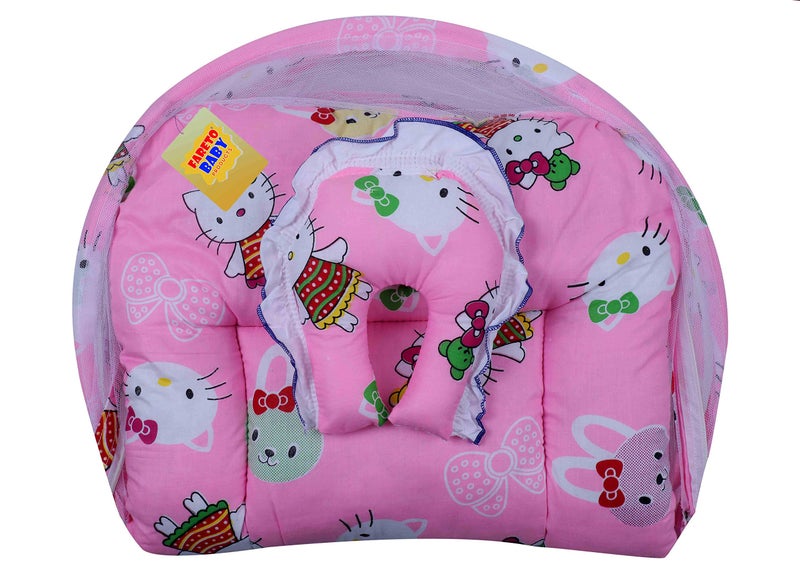 Fareto New Born Baby Gift Pack Combo of Baby Sleeping Bag & Mosquito Net Bed(0-6 Months,Pink) - Image 5