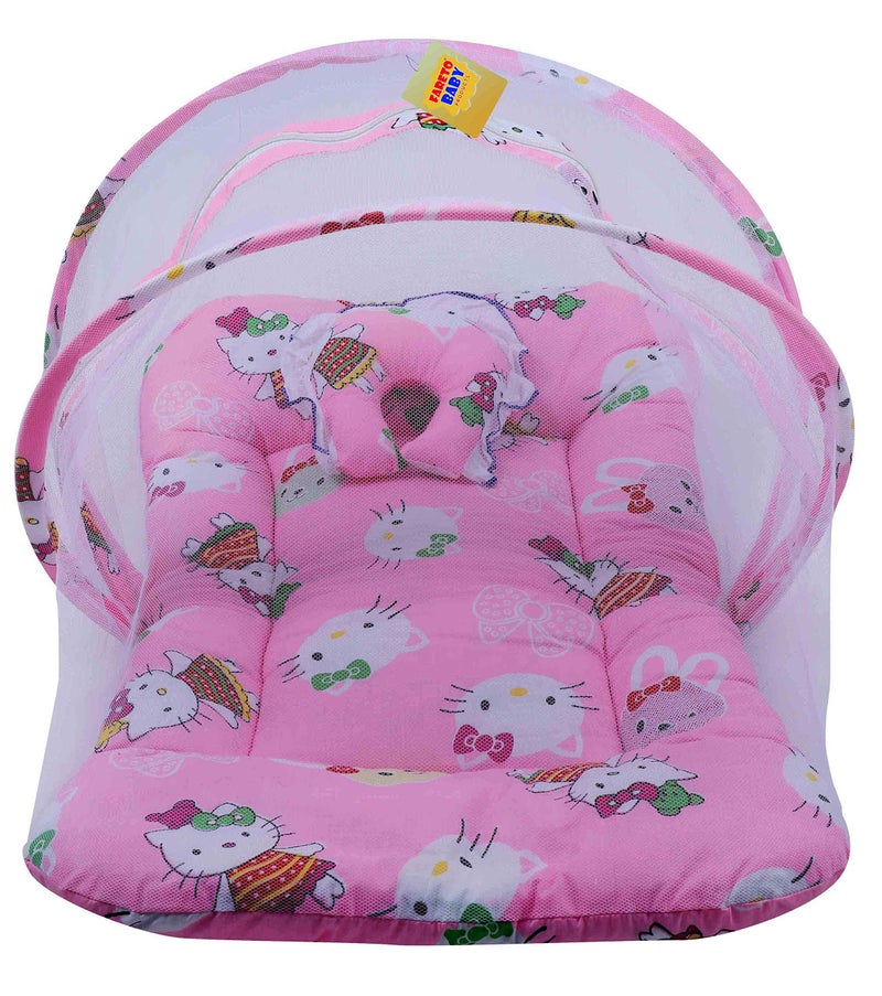 Fareto New Born Baby Gift Pack Combo of Baby Sleeping Bag & Mosquito Net Bed(0-6 Months,Pink) - Image 2