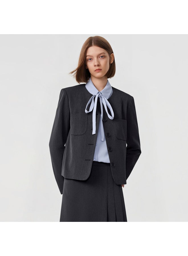 Fapai Women's Blazer Jacket Fashion Versatile Professional Commuting Easy Care High-end Sense - Image 5