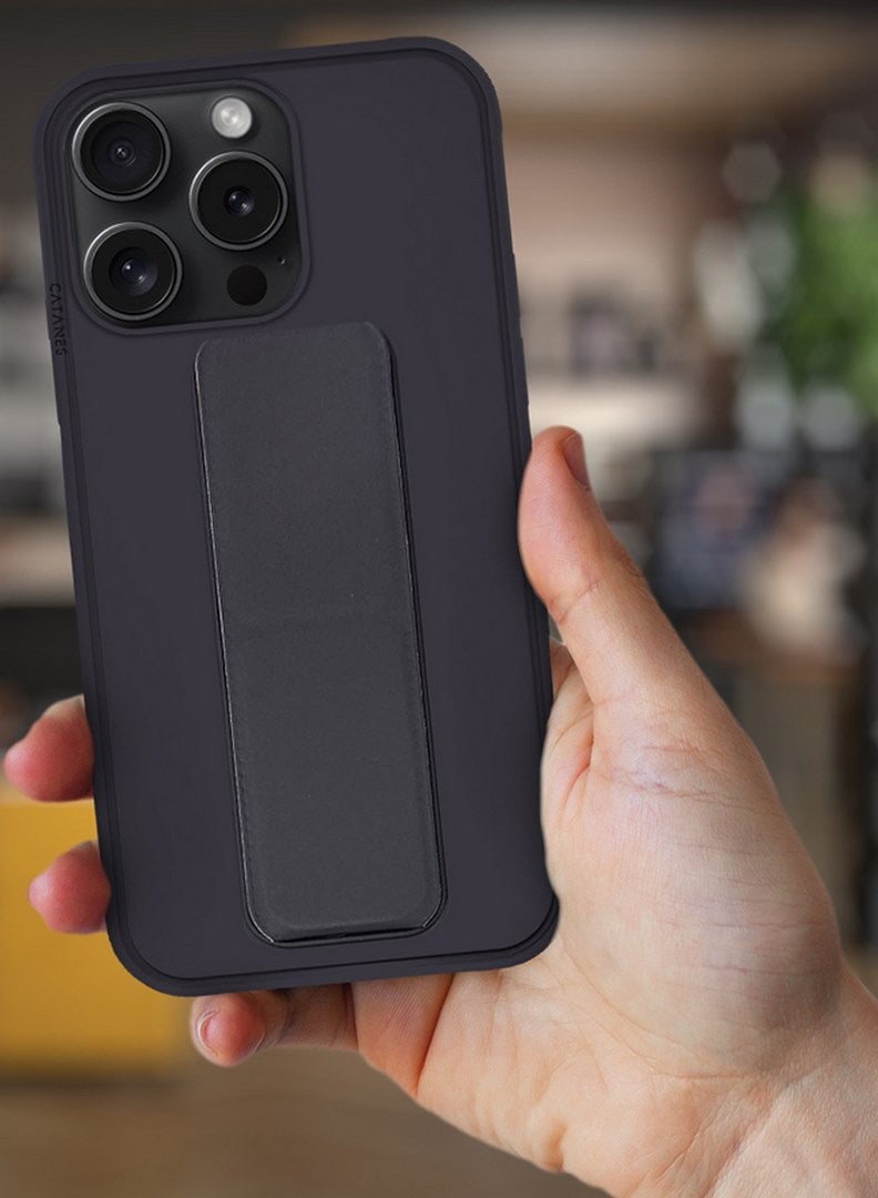 CATANES iPhone 15 Pro Max Case Premium PU Leather Case with Stand Function Shockproof and Anti Scratch Finger Grip Case Cover - Image 2