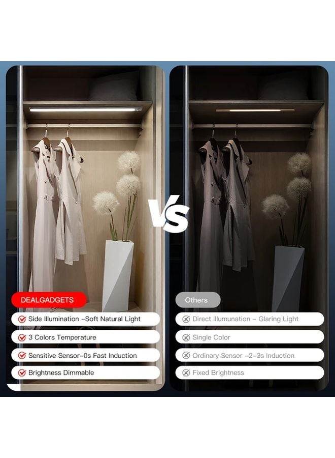 Black Smart Light Ultra Thin Aluminum Alloy Dimmable Magnetic Wireless Installation 50cm - Image 5