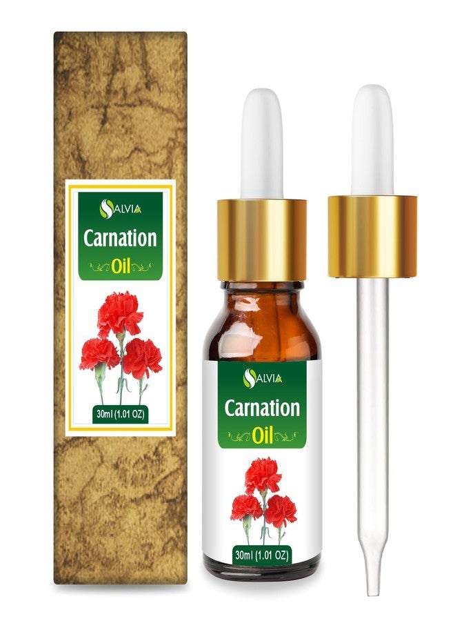 Salvia Carnation Oil Cosmetic Grade (30 ml / 1.01 fl oz) with dropper - Aromatic Floral Oil for Skin Hair & DIY Beauty Formulations - Image 1