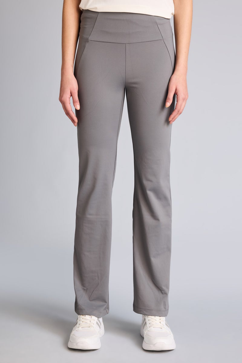 DeFacto Grey Woman DeFactoFit Flare Fit Soft Touch Premium Sports Trousers Casual - Image 3