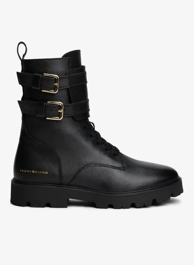 Leather Biker Laceup