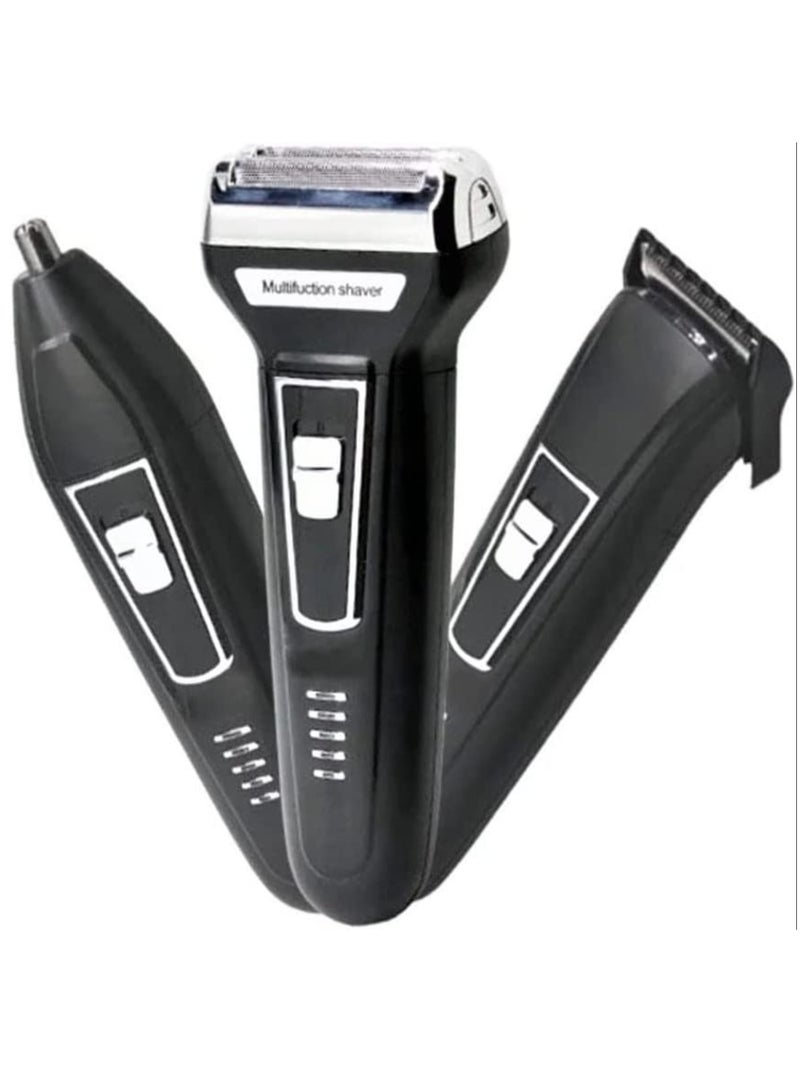 Rechargeable Electric All-In-One Trimmer Kit Black/Silver/Clear - Image 3