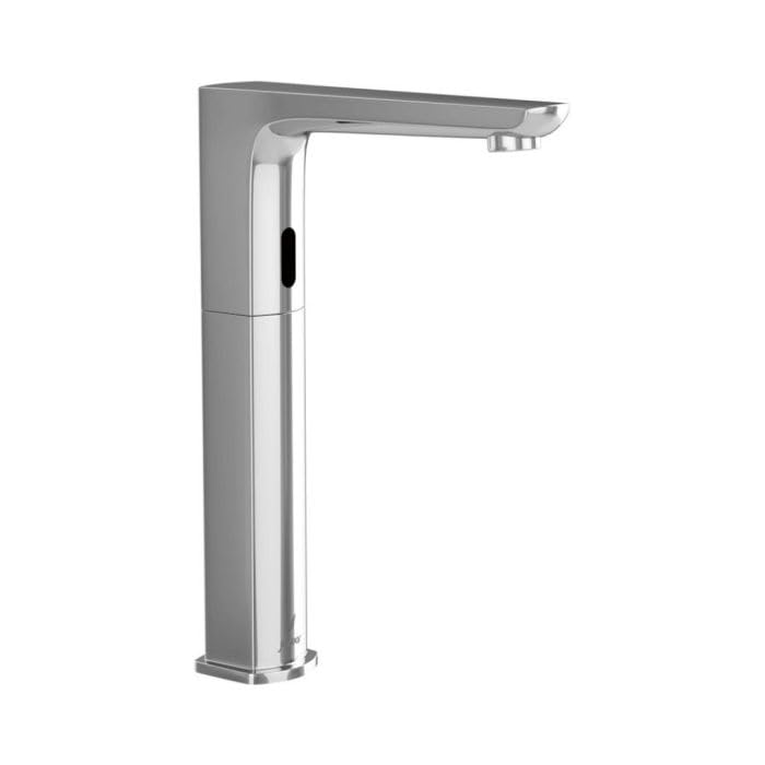 JAQUAR KUBIX Prime Series Table Mounted Tall Boy Sensor Basin Mixer (Hot & Cold), Chrome | Battery/DC Operated, Pre-Mix Water Supply Kit | Faucet for Home/Commercial | SNR-CHR-35017PM - Image 1