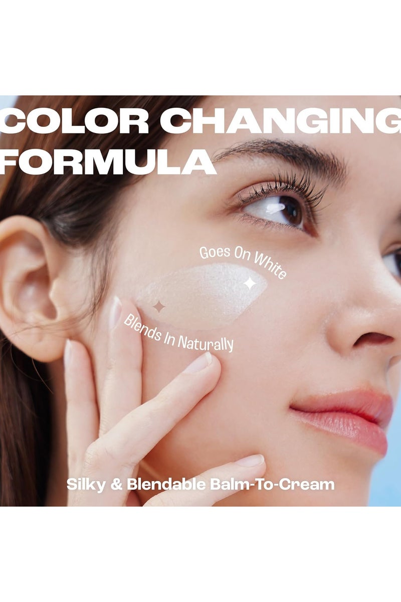 زيفوكو Blanc Cover Cream Stick V - مؤسسة تغيير اللون الكورية مع فرشاة قابلة للفصل - ماكياج قاعدة التغطية (أبيض العاج ، 0.46 أوقية) - Image 3