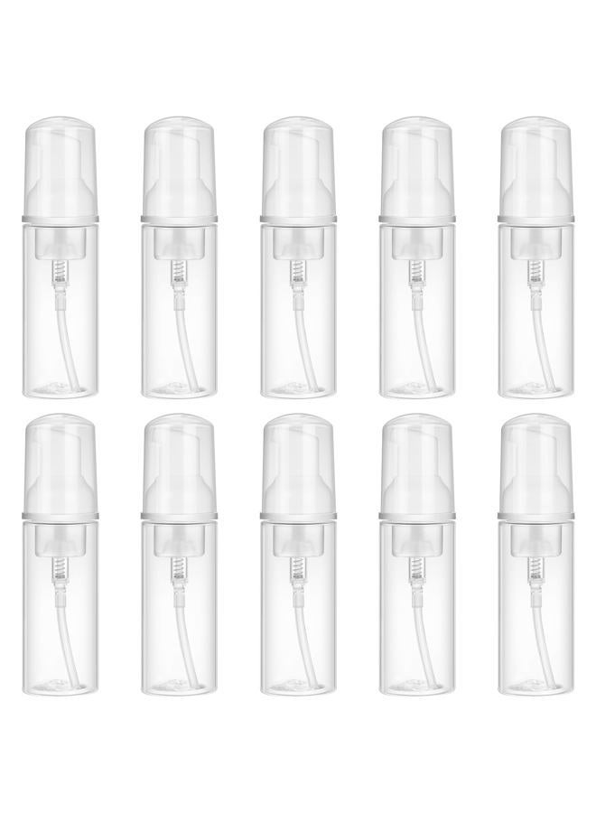 JIUZHU Foam Pump Bottle 10 Pcs 2oz Foaming Soap Pump Dispenser & BPA Free for Cleaning, Travel, Cosmetics Packaging, Hand Soap Foaming, Wash Eyelashes，Shampoo - Image 1