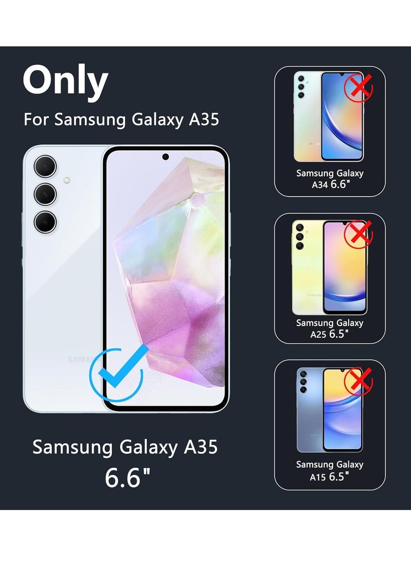 BORTONY Samsung Galaxy A35 Case Crystal Clear Flexible Cover for Galaxy A35 Slim Thin Non-Yellowing Soft TPU Bumper Protective Phone Case Cover for Samsung Galaxy A35 6.6 inch - Image 2